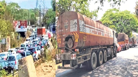 मुंबई-गोवा महामार्गावर वाहतूककोंडी