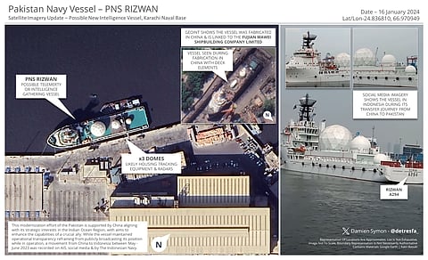पाकिस्तानच्या नौदलात पहिले हेरगिरी जहाज ‘पीएनएस रिजवान’
