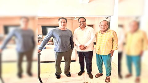 आशिष शेलार यांनी घेतली सलमान खानची भेट