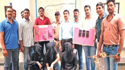 दरोड्याच्या पूर्व तयारीत असलेल्या तिघांना अटक; दोन फरार