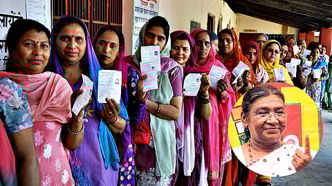 सहाव्या टप्प्यात ५९.०६ टक्के मतदान;राष्ट्रपती द्रौपदी मुर्मू यांनीही बजावला मतदानाचा हक्क