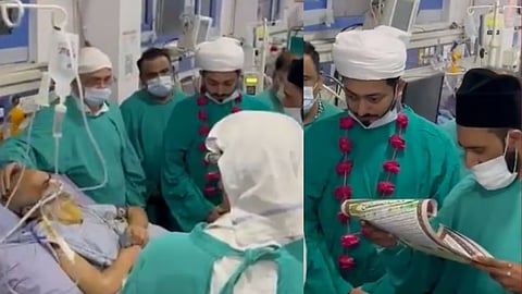 लखनौमध्ये विवाह पार पडला ‘आयसीयू’त; दोन सख्ख्या बहिणींनी पूर्ण केले वडिलांचे स्वप्न