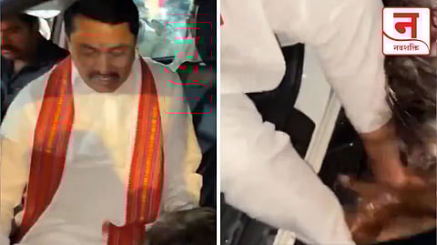 काँग्रेस कार्यकर्त्यानं धुतले नाना पटोलेंचे चिखलानं माखलेले पाय, वादावर नाना म्हणाले, "सगळं लोकांसमोर झालंय, पण....