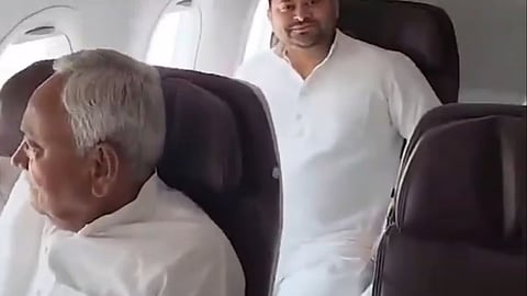 Video : एकाच विमानातून नितीश-तेजस्वी दिल्लीला रवाना; NDA-INDIA दोन्हीकडे सत्तास्थापनेच्या हालचालींना वेग