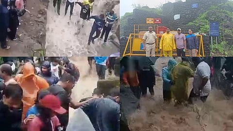 किल्ले रायगड, रोप-वे पर्यटकांसाठी बंद! रायगडात पावसाचा कहर सुरू असल्याने नद्यांची पाणीपातळी वाढली