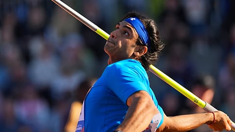 Neeraj Chopra at Olympics today