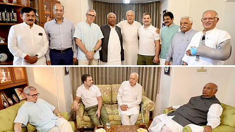 जम्मू-काश्मीर विधानसभा निवडणूक, काँग्रेस-नॅशनल कॉन्फरन्सची आघाडी