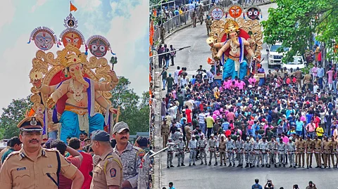 चिंचपोकळीचा चिंतामणी यंदा 'श्रीकृष्ण रूपात'! बंधु बलराम, भगिनी सुभद्रेसह जगन्नाथ पुरीची प्रभावळ