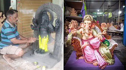 गणपतींचे माहेरघर ‘पेण’; कच्च्या गणेशमूर्तींचे माहेरघर 'हमरापूर'!