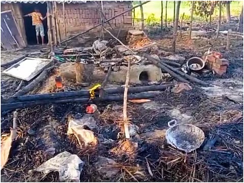 बिहारमध्ये अनुसूचित जाती-जमातीच्या लोकांची घरे पेटविली