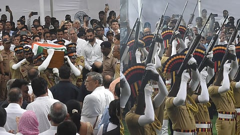 अखेरचा 'टाटा' ! शासकीय इतमामात अंत्यसंस्कार; केंद्रीय गृहमंत्री अमित शहा, मुख्यमंत्र्यांसह मान्यवरांची उपस्थिती