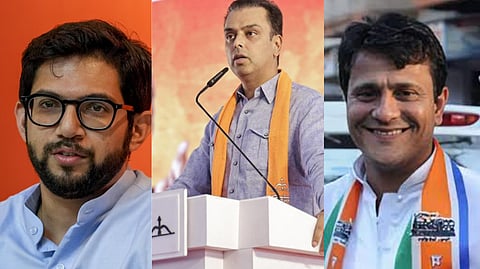 आदित्य ठाकरे,मिलिंद देवरा,संदीप देशपांडे (डावीकडून)