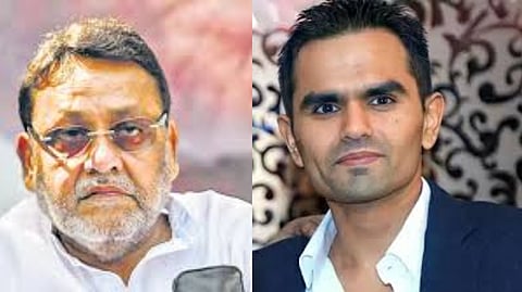 नवाब मलिक,समीर वानखेडे (डावीकडून)