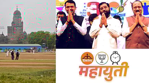 शपथविधीची जय्यत तयारी; आझाद मैदानावर होणार महायुतीचा महासोहळा शिवाजी पार्क, बीकेसी-एमएमआरडीएचे मैदान अनुपलब्ध