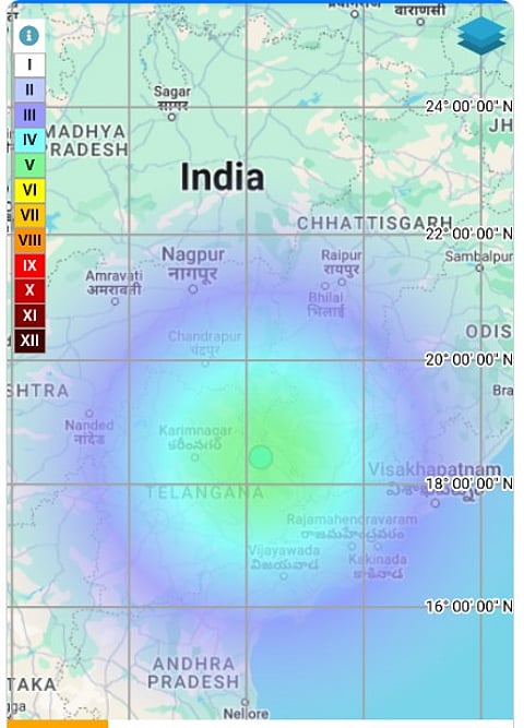 तेलंगणा, आंध्रला भूकंपाचे धक्के