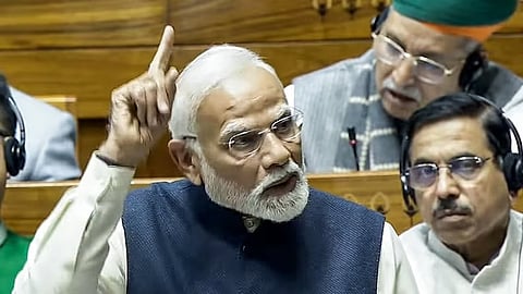 भाजपसाठी देश प्रथम, काँग्रेसचे कुटुंबाला प्राधान्य; राज्यसभेत पंतप्रधान मोदी यांची टीका