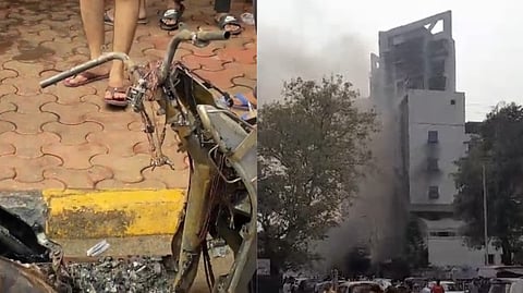 नाताळच्या दिवशीच चर्चला आग