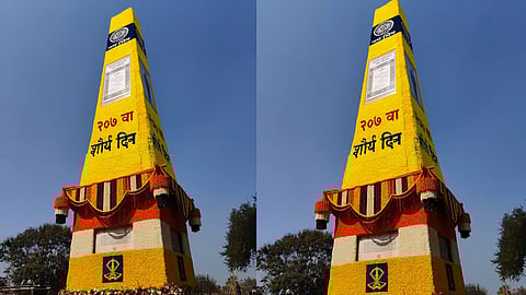 भीमा कोरेगावात ‘जयभीम’चा नारा; शौर्यदिनी विजयस्तंभास लाखो अनुयायांमार्फत अभिवादन