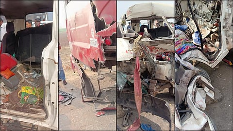 पुणे-नाशिक महामार्गावर तीन वाहनांचा विचित्र अपघात; ९ जणांचा जागीच मृत्यू