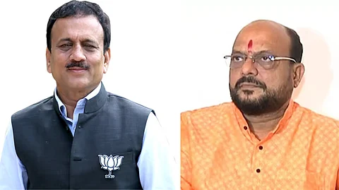 गिरीश महाजन, गुलाबराव पाटील (डावीकडून)