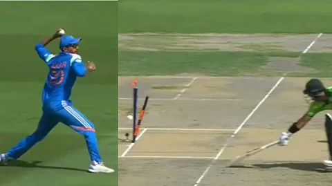 IND vs PAK, Champions Trophy 2025 : पाकिस्तानला दोन धक्के; बाबर आझम झेलबाद तर अक्षर पटेलच्या अप्रतिम थ्रोने इमामचा त्रिफळा उडाला, पाहा व्हिडिओ