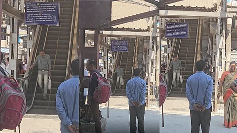 ठाणे स्टेशन 'एस्केलेटर' व्हायरल व्हिडिओ