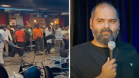 Kunal Kamra vs Shiv Sena : एकनाथ शिंदेंवरील 'त्या' गाण्यावरुन वातावरण तापलं, सेटची तोडफोड, FIR दाखल