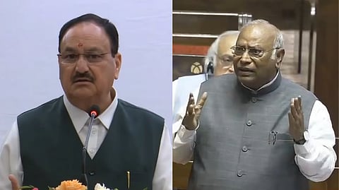 मुस्लिम आरक्षणावरून संसदेत गदारोळ; नड्डा-खर्गे यांच्यात जोरदार खडाजंगी