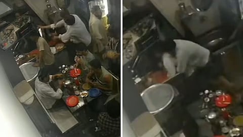 मुंबईतील हॉटेलमध्ये तरुणावर अचानक चाकू हल्ला; CCTV मध्ये थरारक घटना कैद