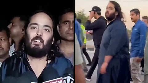 अनंत अंबानी यांची द्वारकापर्यंत पदयात्रा