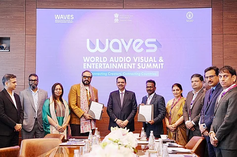 ‘वेव्हज’मध्ये ८ हजार कोटींचे करार; नवी मुंबईत ‘एज्यु सिटी’, मुख्यमंत्री देवेंद्र फडणवीस यांची ‘वेव्हज’ परिषदेत घोषणा