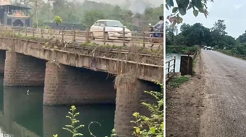 शहापूर एक्झिट ते नाशिक महामार्ग खड्डेमय; भातसा नदीवरील पूल कुमकुमवत