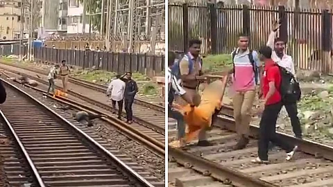 मुंब्रा स्थानकाजवळ मृत्यूतांडव! दोन धावत्या लोकलमधील लटकणारे प्रवासी एकमेकांवर धडकले; ४ ठार,९ जण जखमी