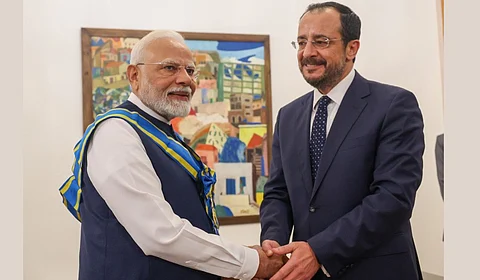 मोदींना सायप्रसचा सर्वोच्च नागरी सन्मान प्रदान