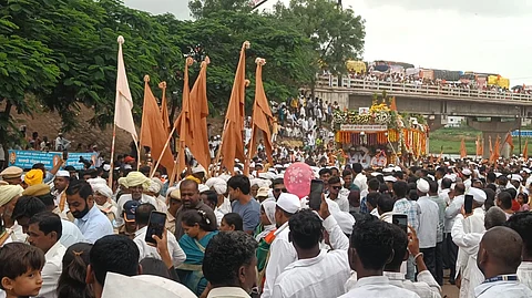 श्री ज्ञानेश्वर माऊलींच्या पालखीचे साताऱ्यात आगमन; भक्तिमय वातावरणात स्वागत