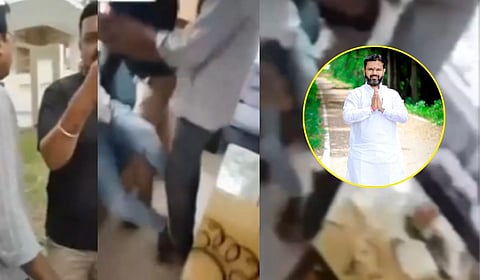 पैठणमध्ये ठाकरे गटाच्या उपनेत्याने केली शेतकऱ्याला मारहाण; व्हिडिओ व्हायरल