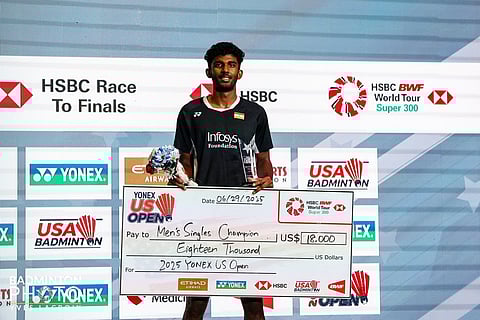 भारताच्या आयुषचा अमेरिकेत डंका! यूएस ओपन बॅडमिंटन स्पर्धेत जेतेपद; २०व्या वर्षीच पराक्रम