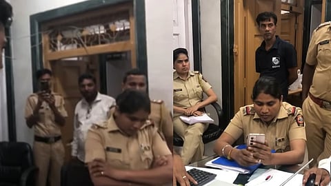 Mumbai : महिला पोलिस कर्मचाऱ्याकडून पोलिस ठाण्यात जमावाशी गैरवर्तन