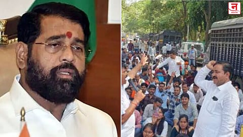 सरकारलाही दिवाळी साजरी करू देणार नाही! मुख्यमंत्री युवा कार्य प्रशिक्षणार्थी संघटनेची ठाण्यात धडक