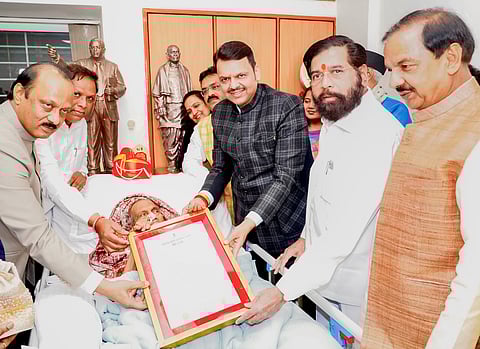 शिल्पकार राम सुतार यांना १०० व्या वर्षी 'महाराष्ट्र भूषण पुरस्कार २०२४' प्रदान