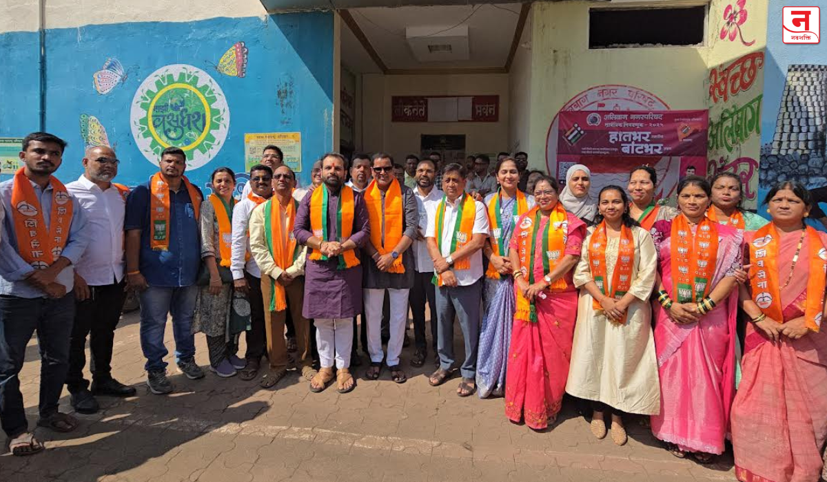 अलिबाग : नगरपरिषदेसह नगराध्यक्षासाठी महायुती व शिवसेनेचे शक्तिप्रदर्शन