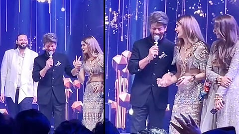 'बोलो जुबां केसरी'...नववधूची स्टेजवरून शाहरूख खानकडे अनोखी डिमांड; नेटकरी घेतायेत मजा - बघा Video
