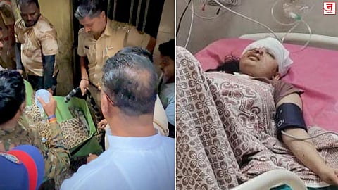 भाईंदरमध्ये इमारतीत बिबट्याचा रहिवाशांवर जीवघेणा हल्ला