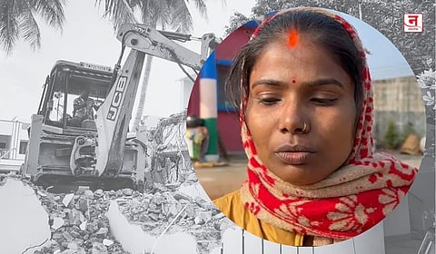 पत्नी माहेरी जाते म्हणून पतीने चालवला सासरच्या घरावर बुलडोझर; “घरच उरणार नाही, मग...