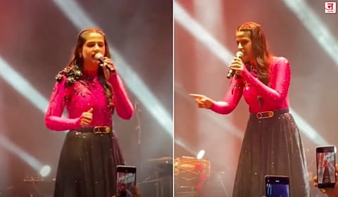 "तुमच्या मुलीच्या वयाची आहे मी..."; लाइव्ह शोमध्ये प्रेक्षकांवर भडकली हरियाणवी गायिका; पाहा Video