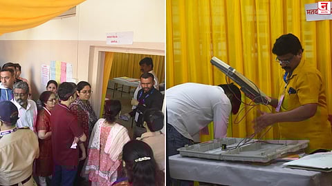 Thane : अनेक मतदान केंद्रांवर EVM बिघाड; मशीन बंद, सिरीयल क्रम चुकले; मतदारांना मनस्ताप