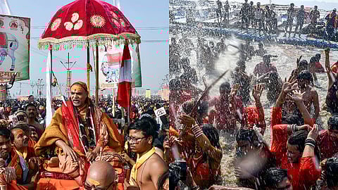 शंकराचार्यांना स्नानाला जाण्यापासून रोखले; पोलिसांच्या कारवाईला जोरदार विरोध
