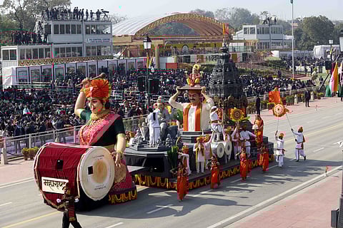 प्रजासत्ताक दिनाच्या संचलनात महाराष्ट्राचा चित्ररथ अव्वल; गणेशोत्सवाच्या संकल्पनेचे देशभरात कौतुक