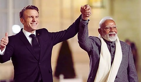 फ्रान्स अध्यक्षांच्या भारत दौऱ्यात द्विपक्षीय संबंध दृढ होणार; दक्षिण मुंबईत कडेकोट बंदोबस्त, मुंबईत आज मोदी-मॅक्रॉन द्विपक्षीय बैठक