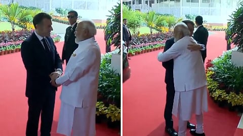 मुंबईत PM मोदी आणि मॅक्रॉन यांची गळाभेट; 'भारत-फ्रान्स इनोव्हेशन ईयर'चे करणार उद्घाटन, दिल्लीत AI समिटमध्येही होणार सहभागी